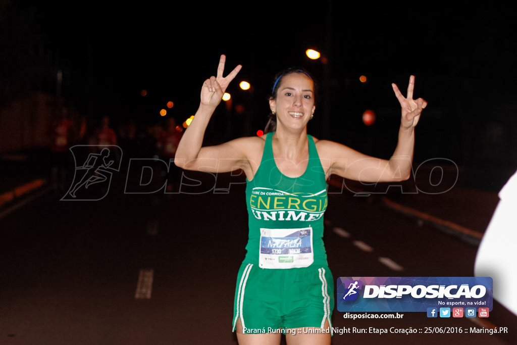 Unimed Night Run: Etapa Coração :: Paraná Running 2016