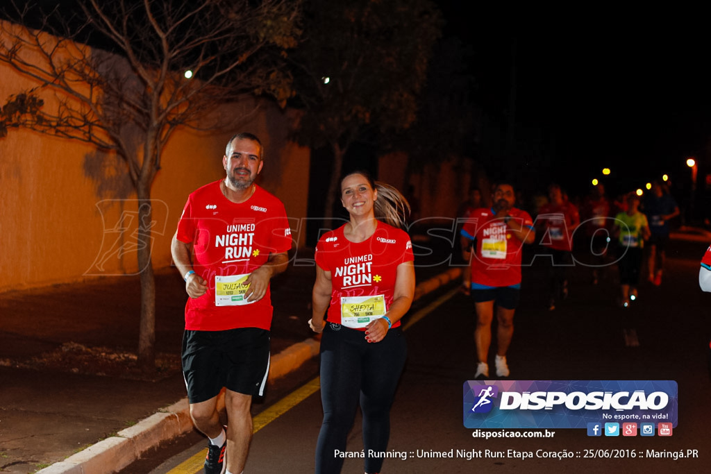 Unimed Night Run: Etapa Coração :: Paraná Running 2016