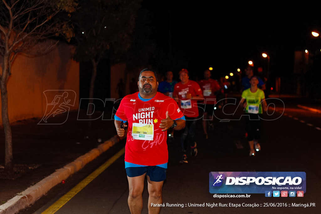 Unimed Night Run: Etapa Coração :: Paraná Running 2016