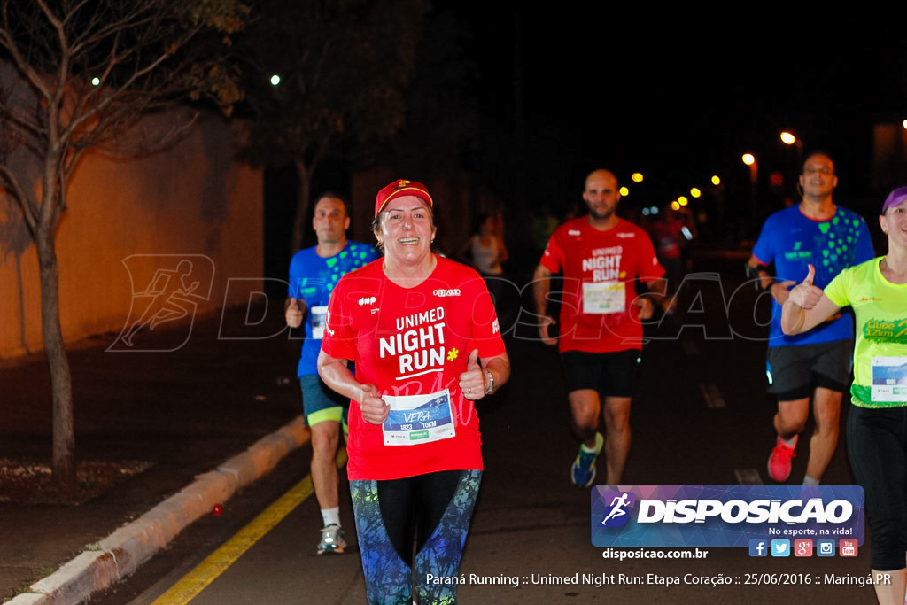 Unimed Night Run: Etapa Coração :: Paraná Running 2016