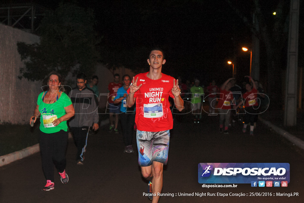 Unimed Night Run: Etapa Coração :: Paraná Running 2016