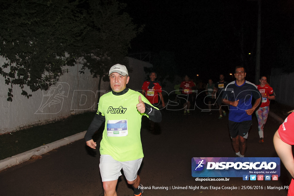 Unimed Night Run: Etapa Coração :: Paraná Running 2016