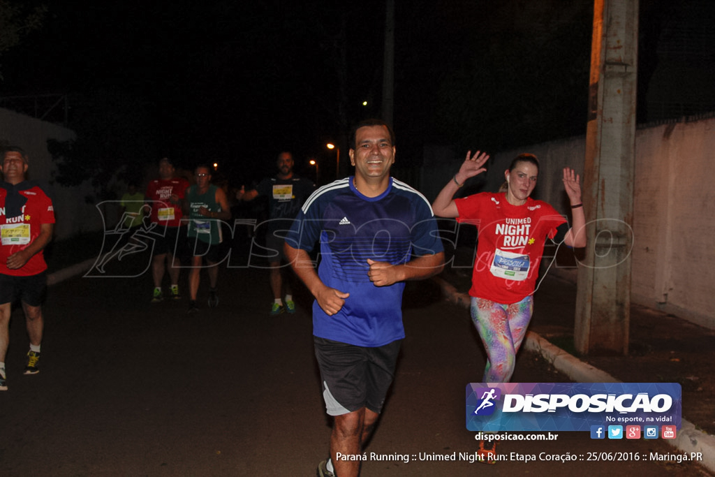 Unimed Night Run: Etapa Coração :: Paraná Running 2016