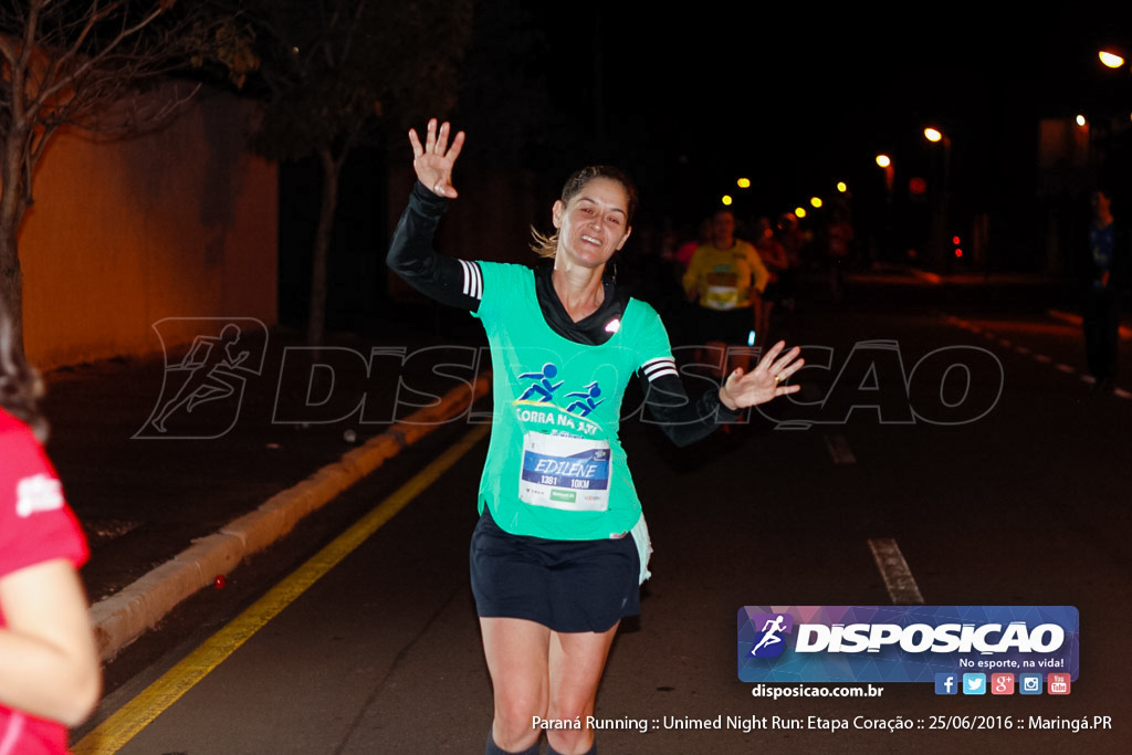 Unimed Night Run: Etapa Coração :: Paraná Running 2016