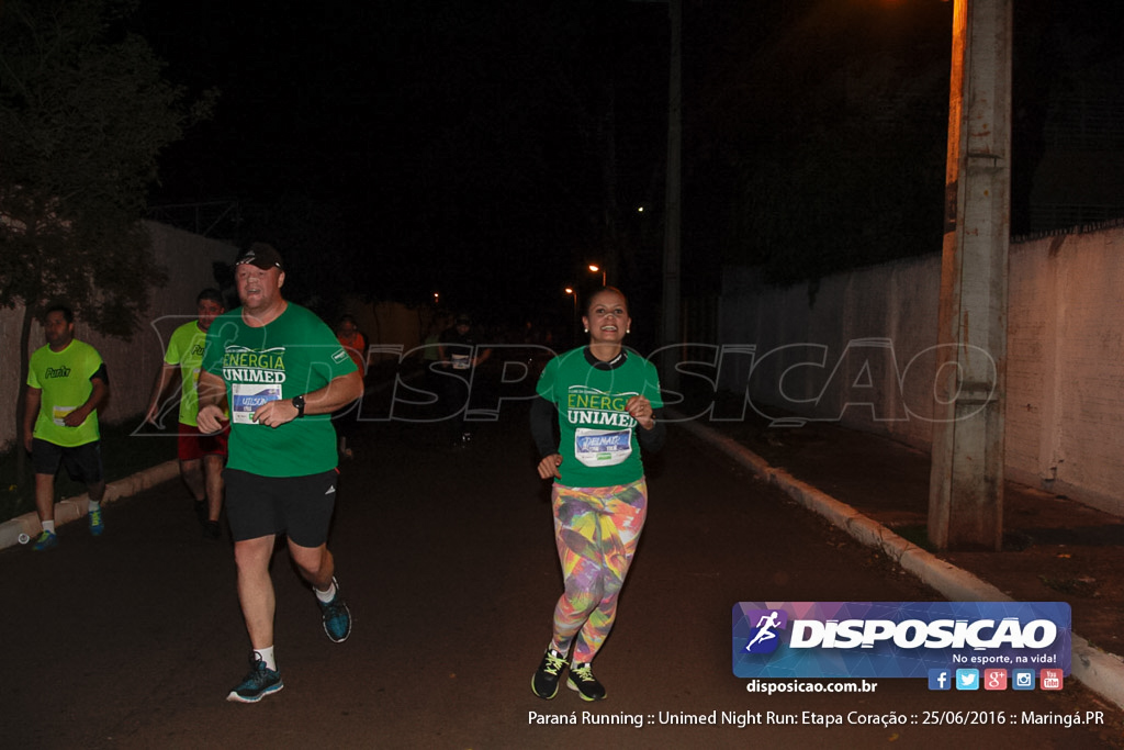 Unimed Night Run: Etapa Coração :: Paraná Running 2016