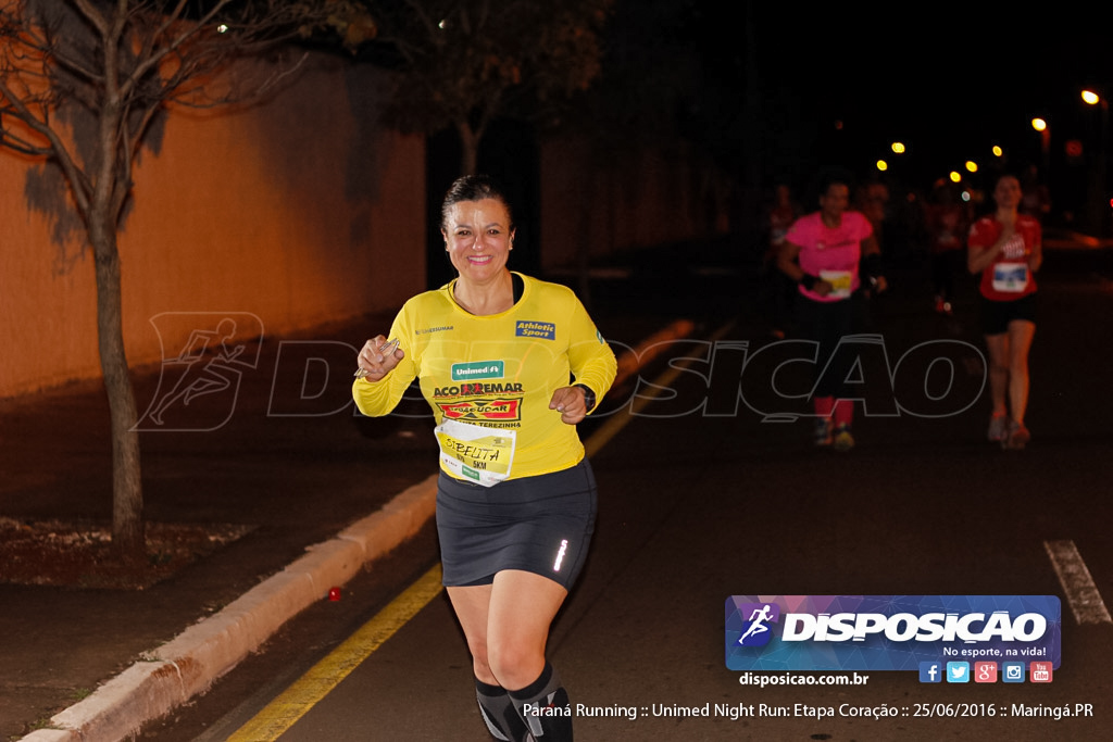 Unimed Night Run: Etapa Coração :: Paraná Running 2016