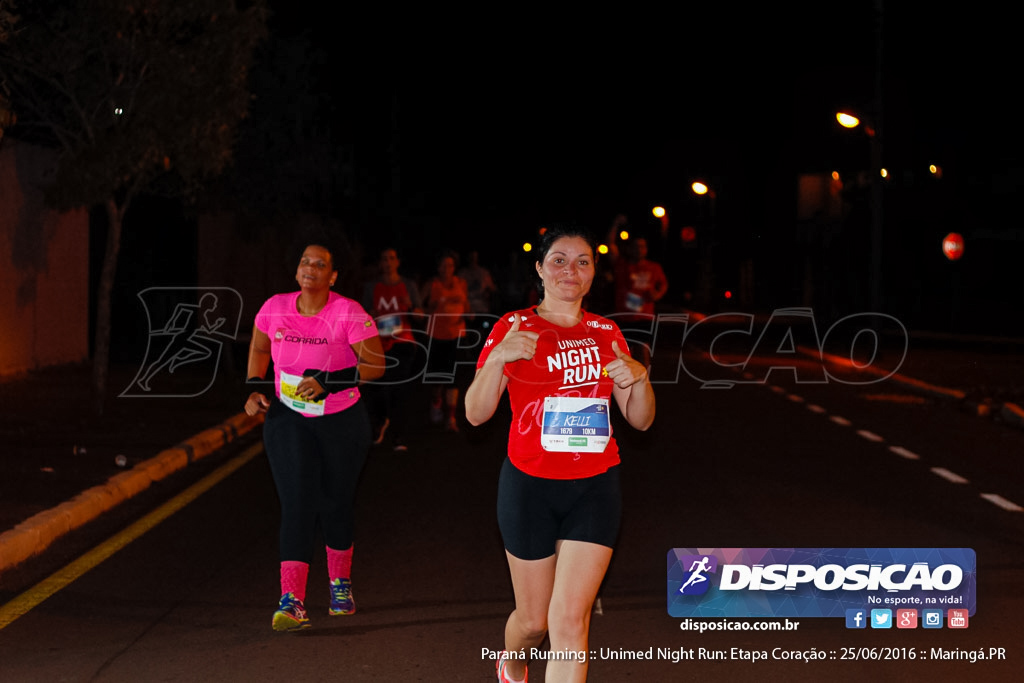 Unimed Night Run: Etapa Coração :: Paraná Running 2016