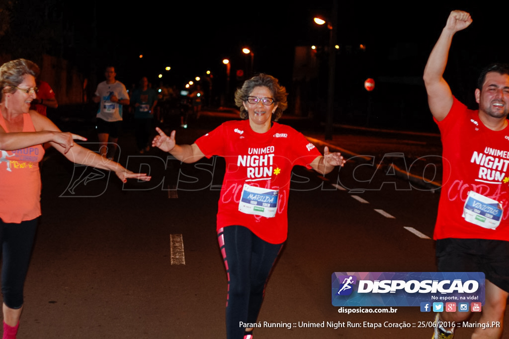 Unimed Night Run: Etapa Coração :: Paraná Running 2016