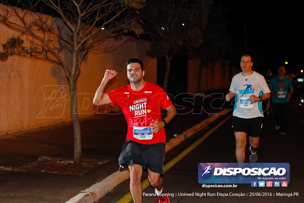 Unimed Night Run: Etapa Coração :: Paraná Running 2016