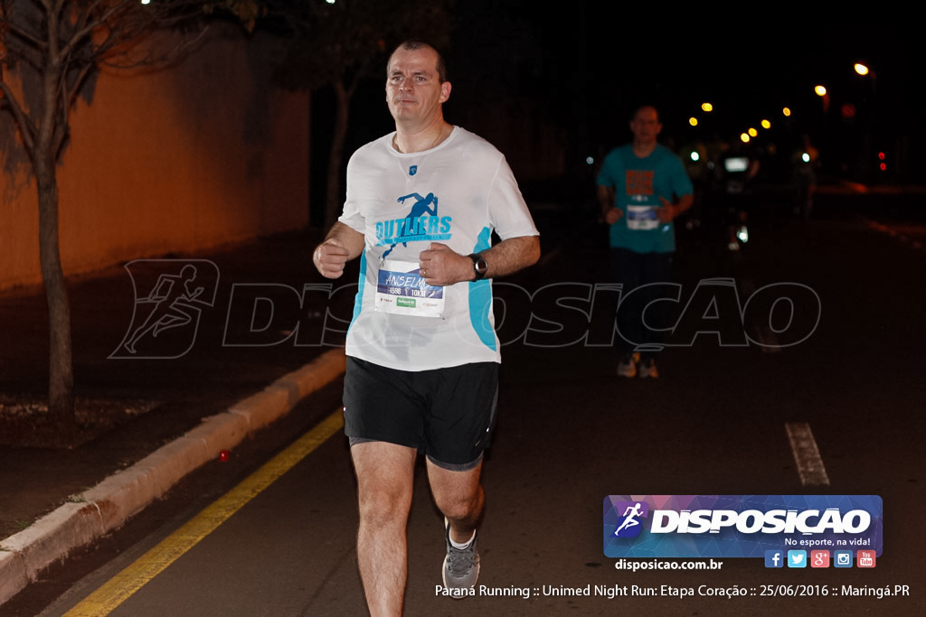 Unimed Night Run: Etapa Coração :: Paraná Running 2016