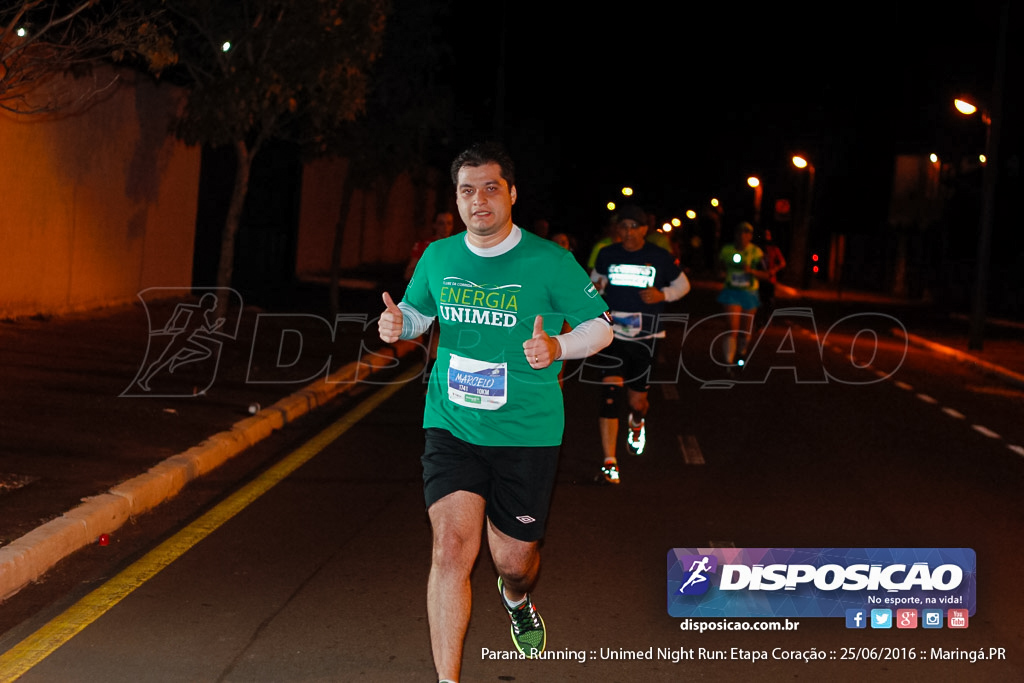 Unimed Night Run: Etapa Coração :: Paraná Running 2016