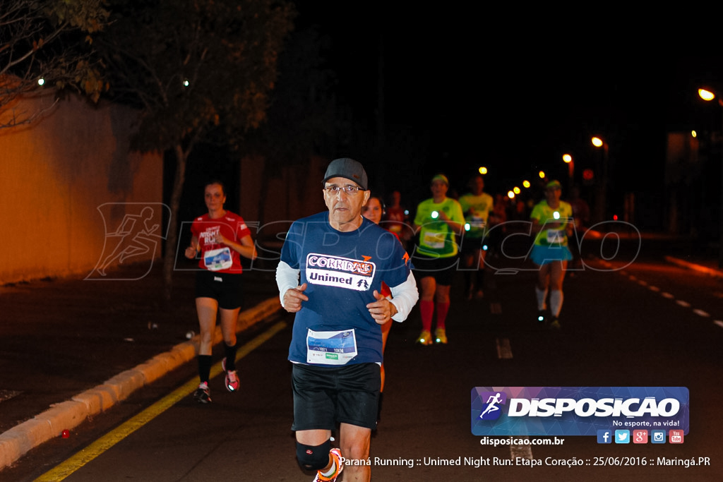 Unimed Night Run: Etapa Coração :: Paraná Running 2016