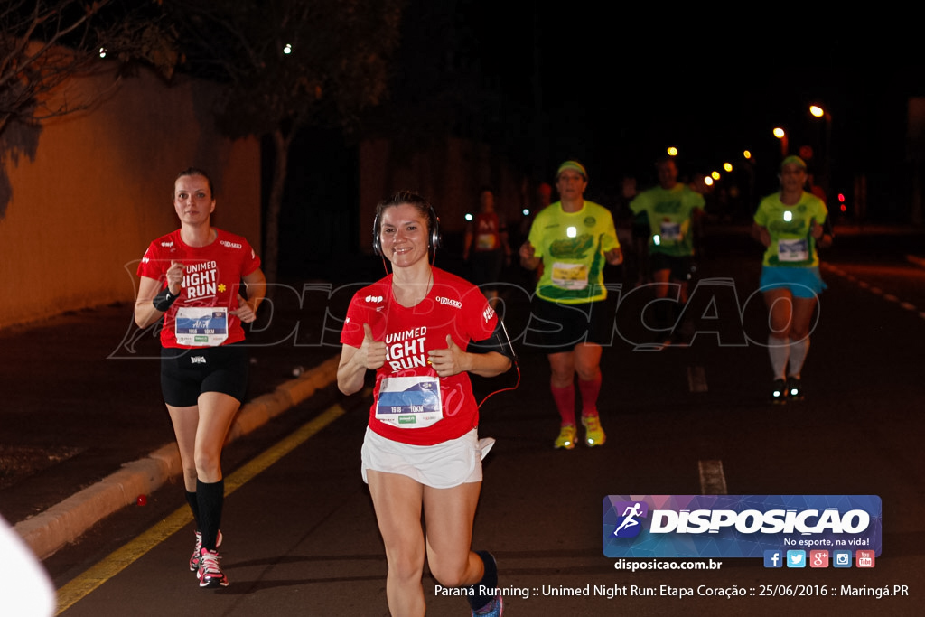 Unimed Night Run: Etapa Coração :: Paraná Running 2016