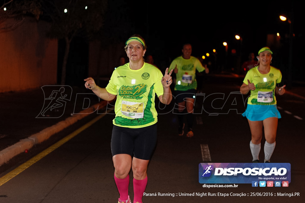 Unimed Night Run: Etapa Coração :: Paraná Running 2016