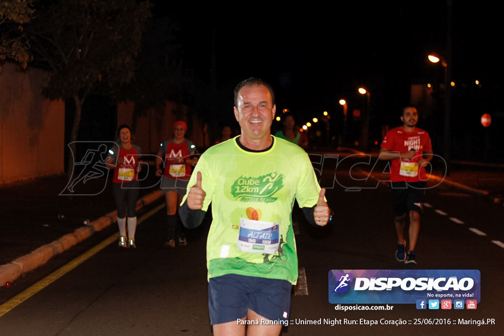 Unimed Night Run: Etapa Coração :: Paraná Running 2016