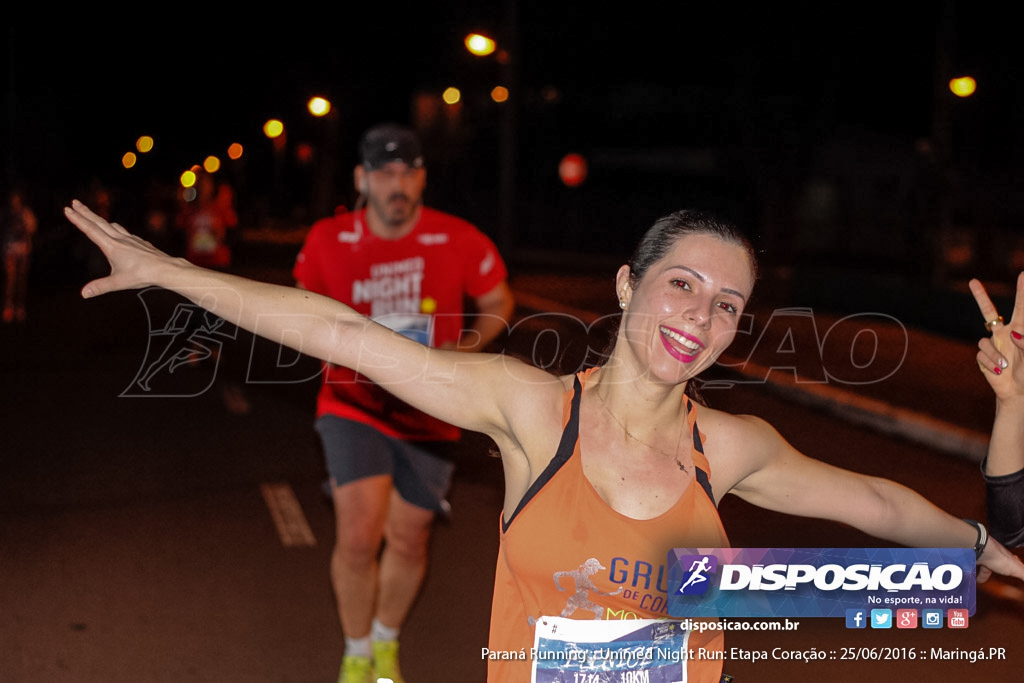 Unimed Night Run: Etapa Coração :: Paraná Running 2016