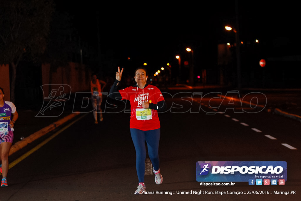 Unimed Night Run: Etapa Coração :: Paraná Running 2016