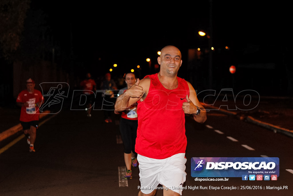 Unimed Night Run: Etapa Coração :: Paraná Running 2016