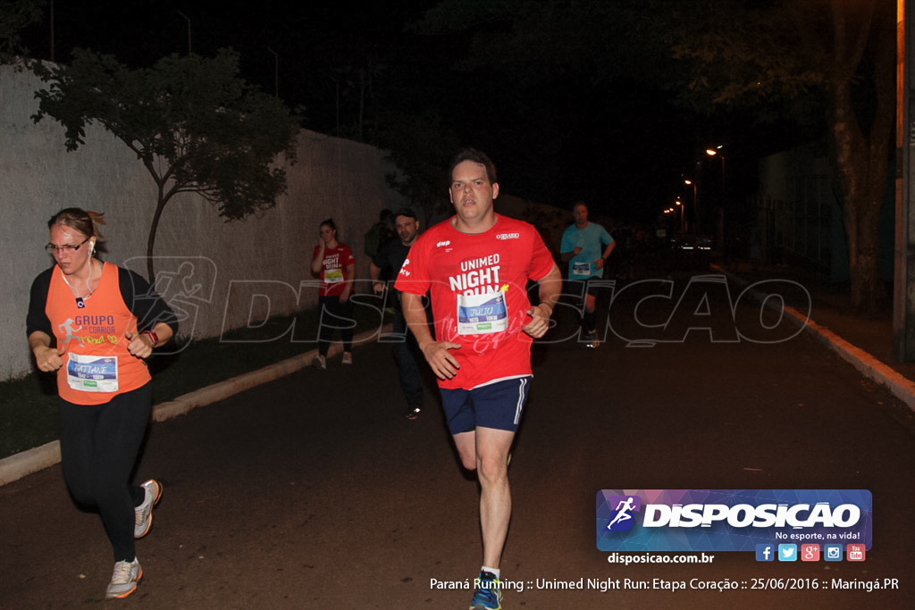 Unimed Night Run: Etapa Coração :: Paraná Running 2016