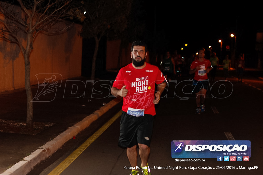 Unimed Night Run: Etapa Coração :: Paraná Running 2016