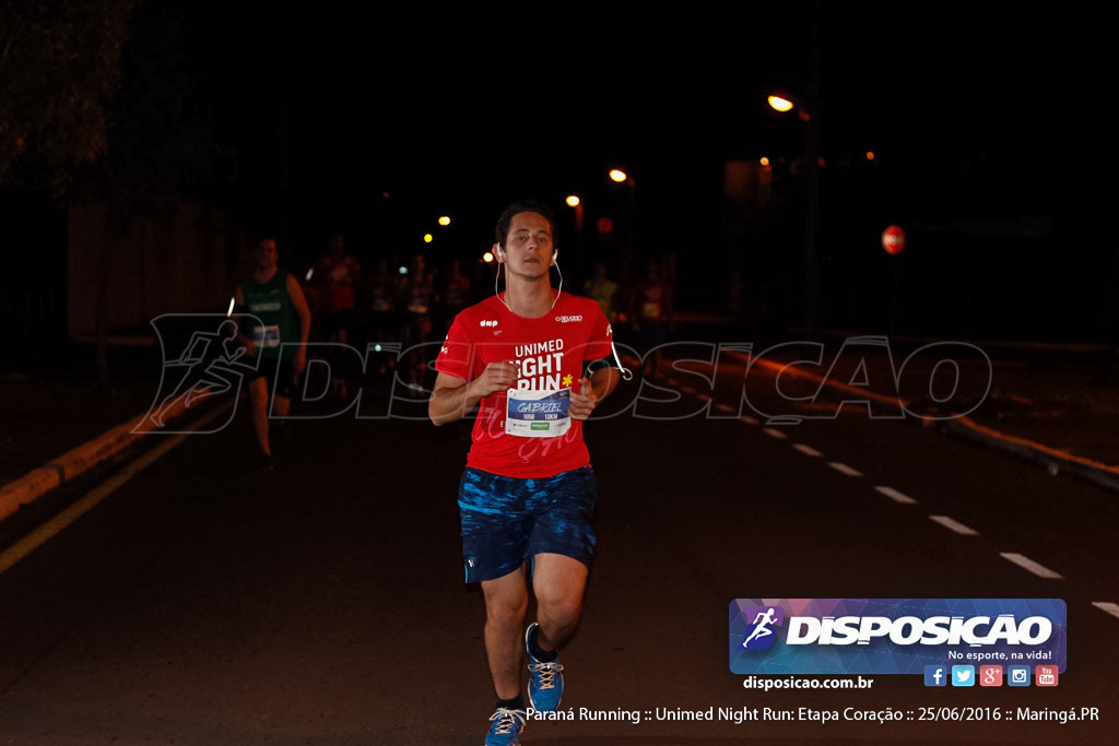 Unimed Night Run: Etapa Coração :: Paraná Running 2016