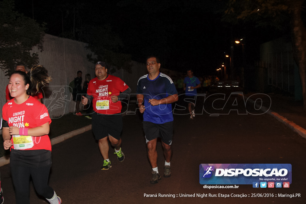 Unimed Night Run: Etapa Coração :: Paraná Running 2016