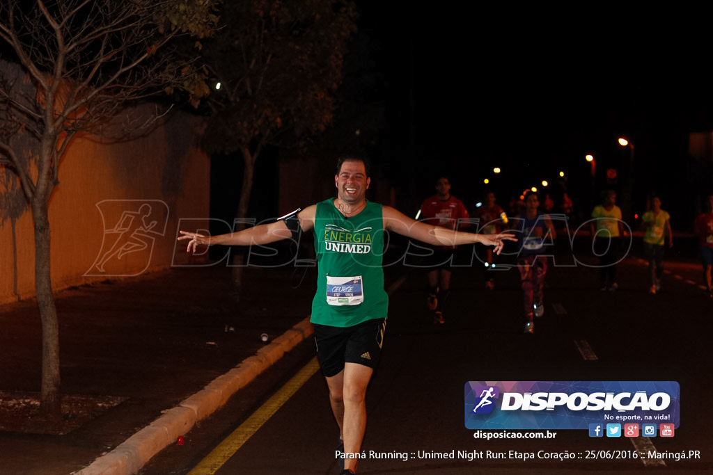 Unimed Night Run: Etapa Coração :: Paraná Running 2016