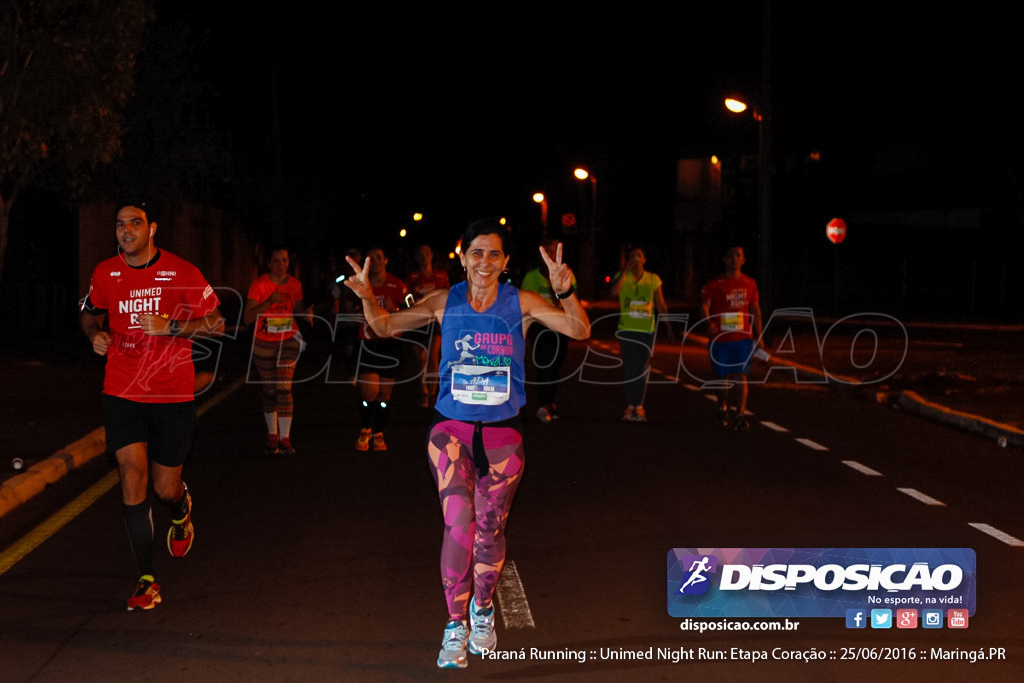 Unimed Night Run: Etapa Coração :: Paraná Running 2016