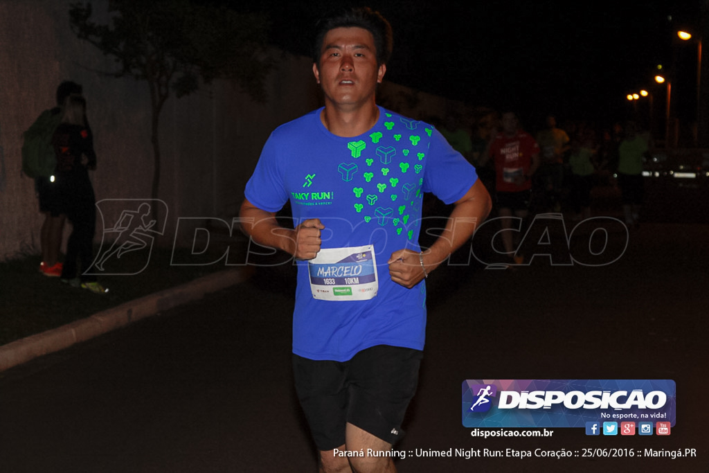 Unimed Night Run: Etapa Coração :: Paraná Running 2016