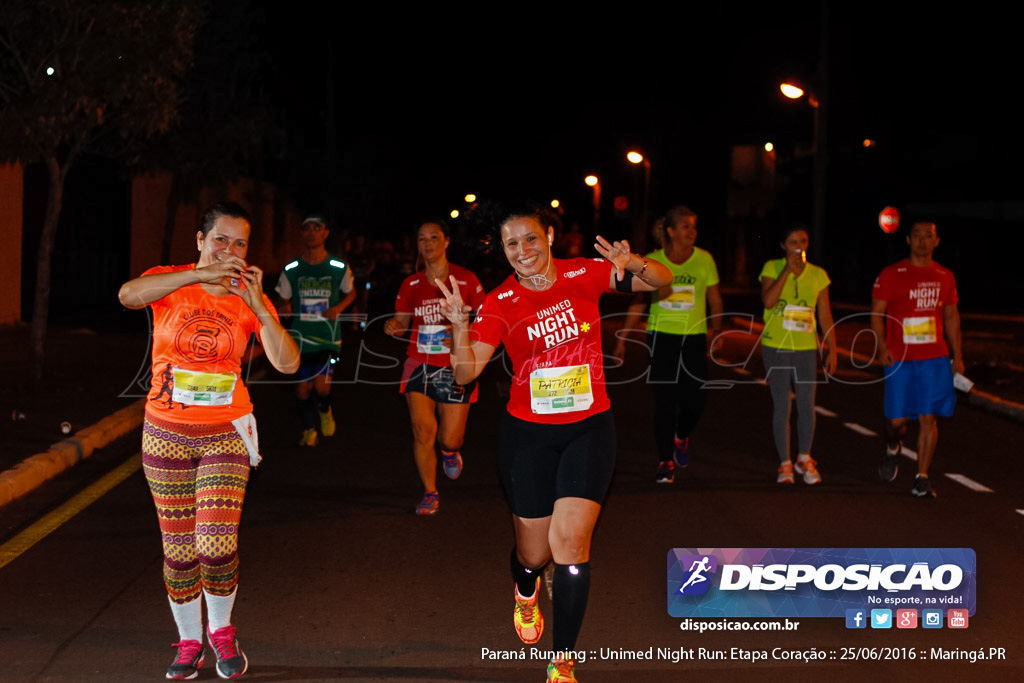 Unimed Night Run: Etapa Coração :: Paraná Running 2016