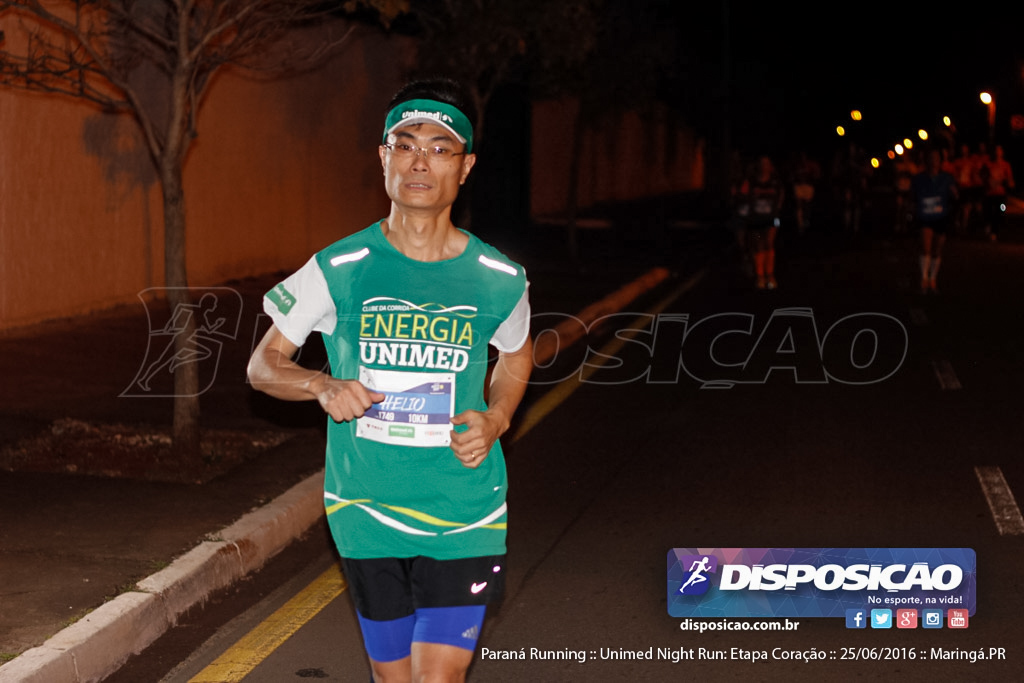 Unimed Night Run: Etapa Coração :: Paraná Running 2016