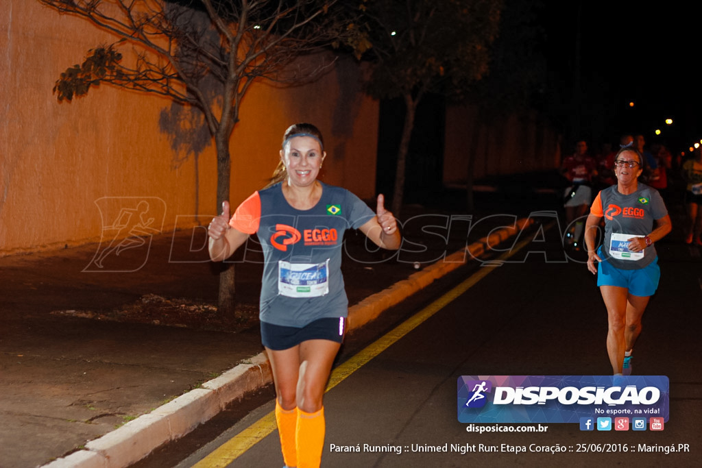 Unimed Night Run: Etapa Coração :: Paraná Running 2016