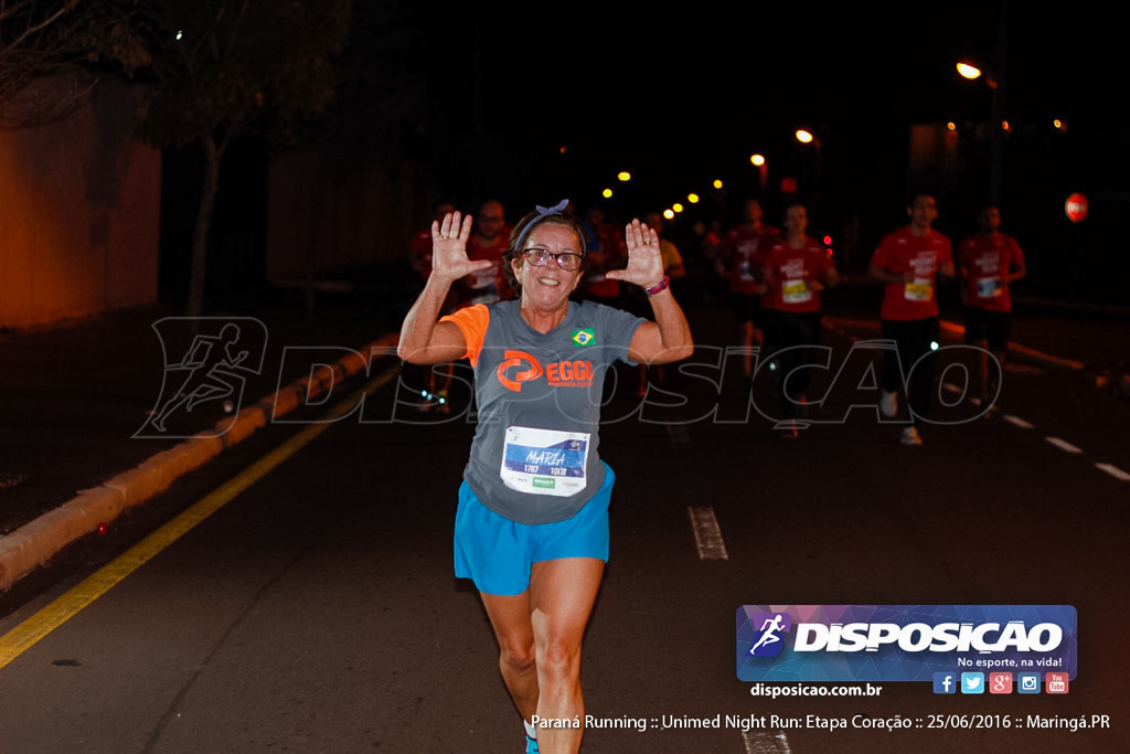 Unimed Night Run: Etapa Coração :: Paraná Running 2016