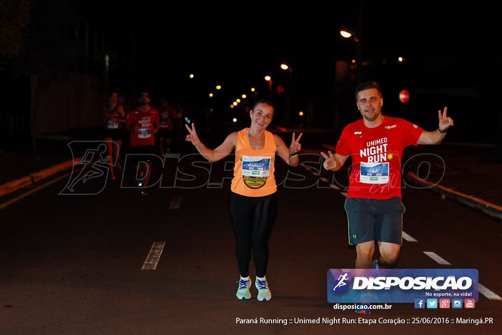 Unimed Night Run: Etapa Coração :: Paraná Running 2016