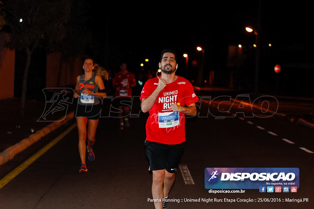 Unimed Night Run: Etapa Coração :: Paraná Running 2016