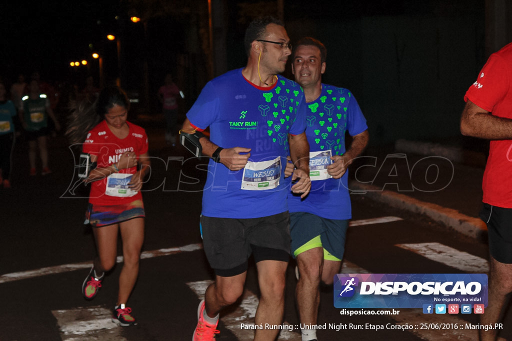 Unimed Night Run: Etapa Coração :: Paraná Running 2016