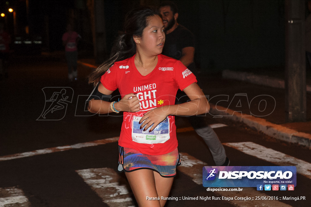 Unimed Night Run: Etapa Coração :: Paraná Running 2016