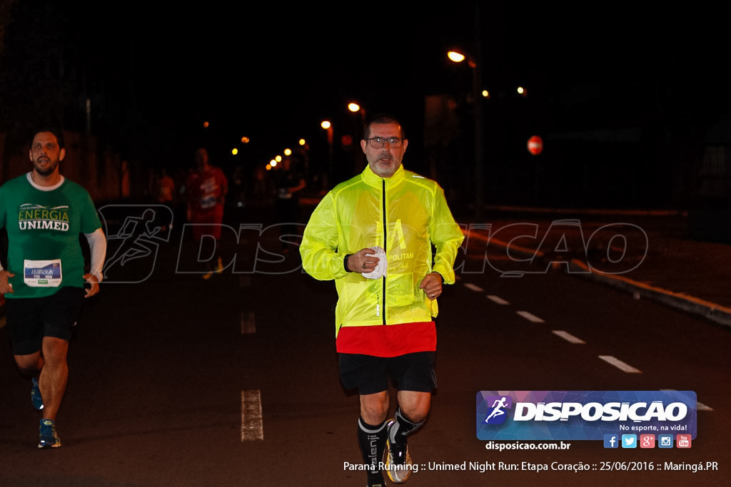 Unimed Night Run: Etapa Coração :: Paraná Running 2016