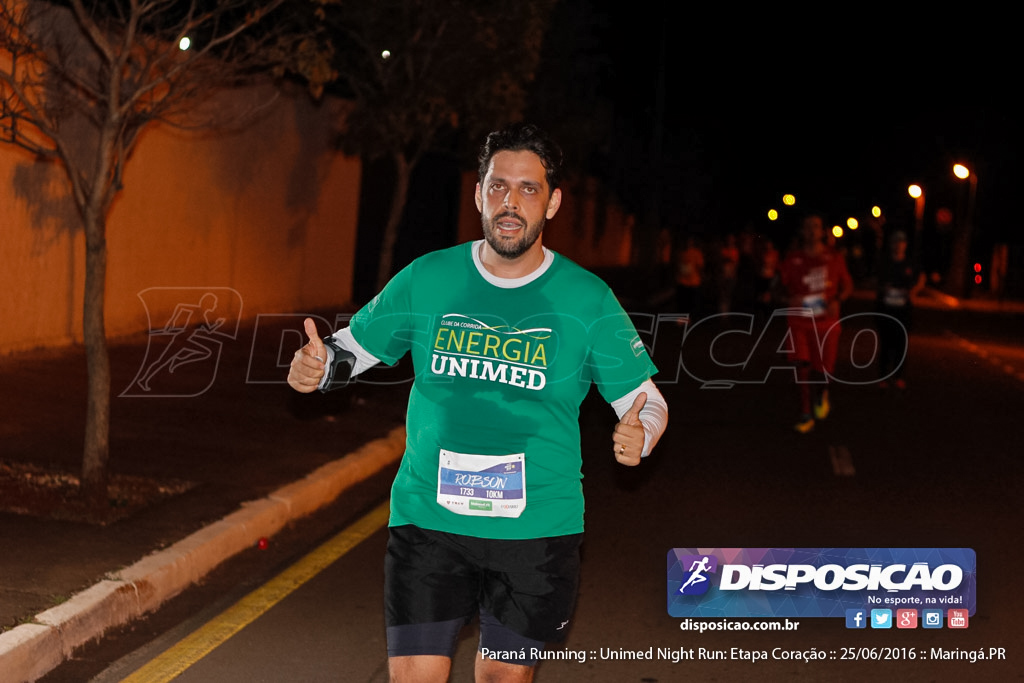 Unimed Night Run: Etapa Coração :: Paraná Running 2016