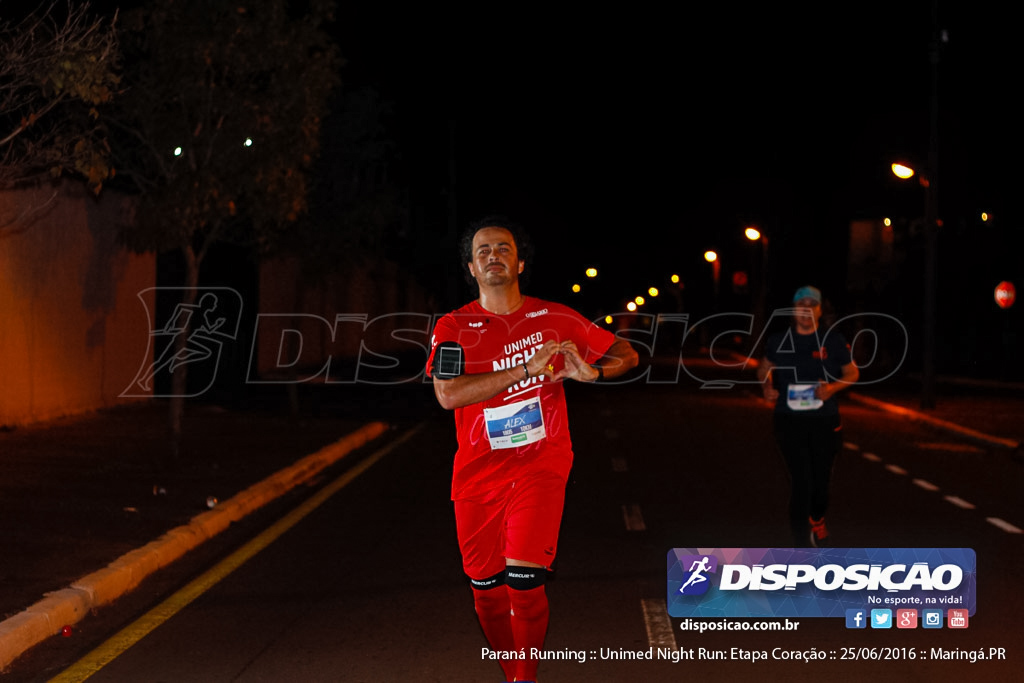 Unimed Night Run: Etapa Coração :: Paraná Running 2016