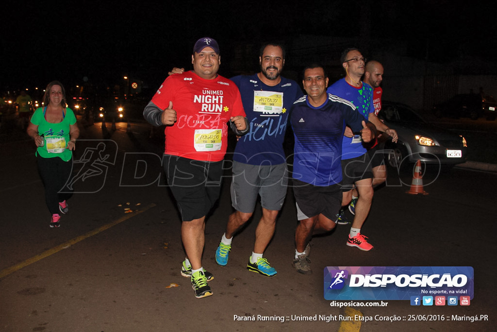 Unimed Night Run: Etapa Coração :: Paraná Running 2016