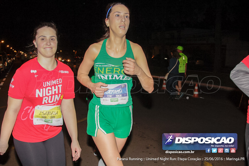 Unimed Night Run: Etapa Coração :: Paraná Running 2016