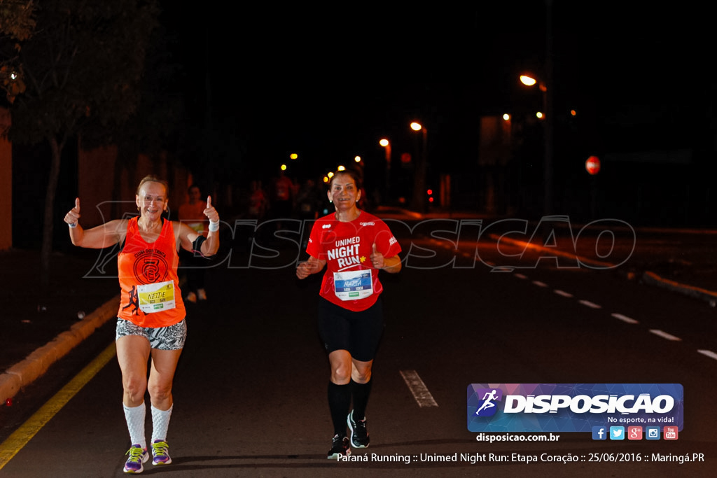 Unimed Night Run: Etapa Coração :: Paraná Running 2016