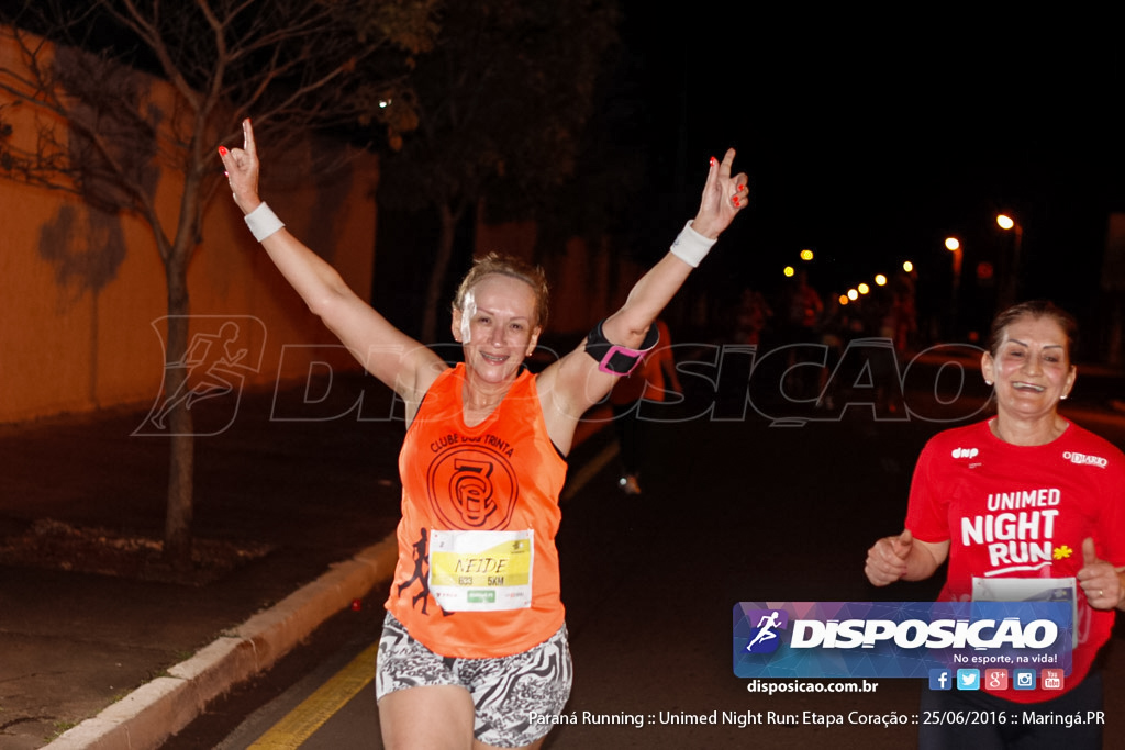 Unimed Night Run: Etapa Coração :: Paraná Running 2016