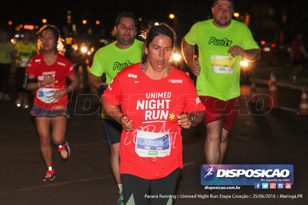 Unimed Night Run: Etapa Coração :: Paraná Running 2016