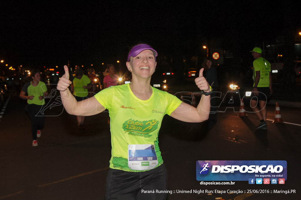 Unimed Night Run: Etapa Coração :: Paraná Running 2016