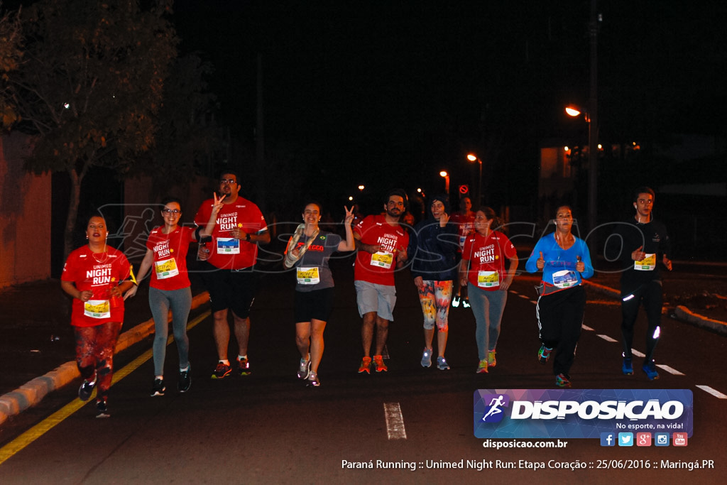 Unimed Night Run: Etapa Coração :: Paraná Running 2016