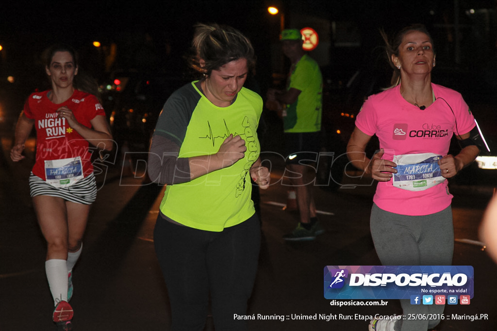 Unimed Night Run: Etapa Coração :: Paraná Running 2016