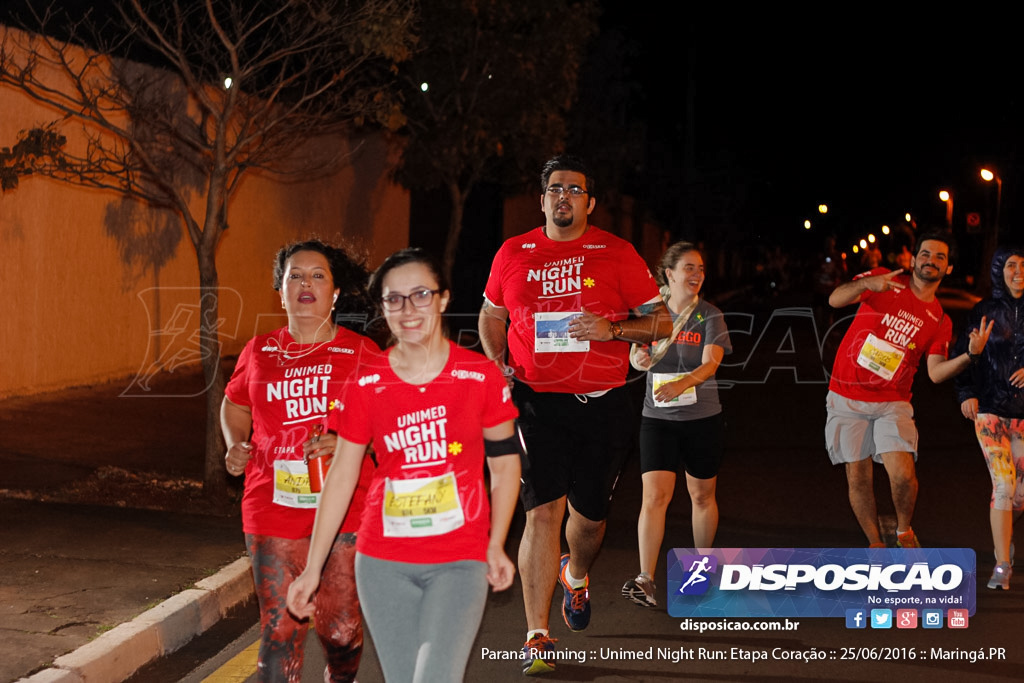 Unimed Night Run: Etapa Coração :: Paraná Running 2016