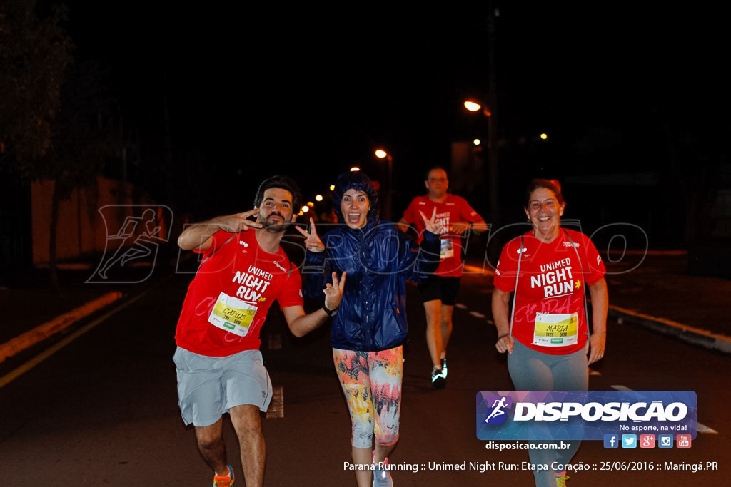 Unimed Night Run: Etapa Coração :: Paraná Running 2016